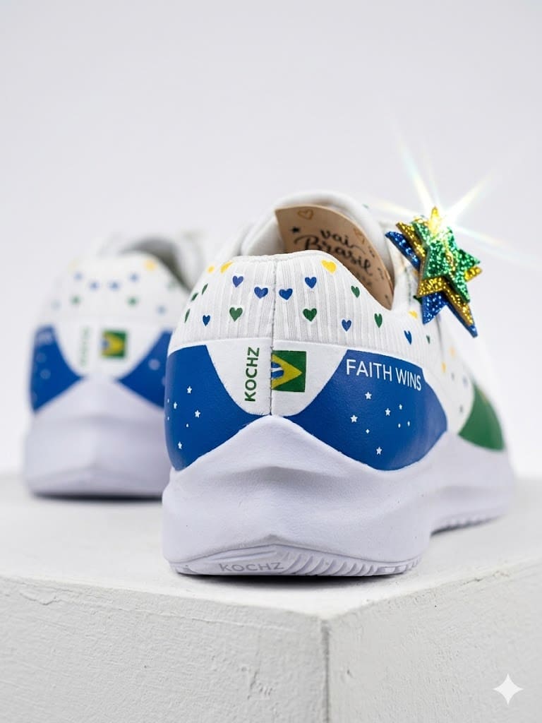 Tênis Feminino Aura Brasil KOCHZ Stars Design Exclusivo