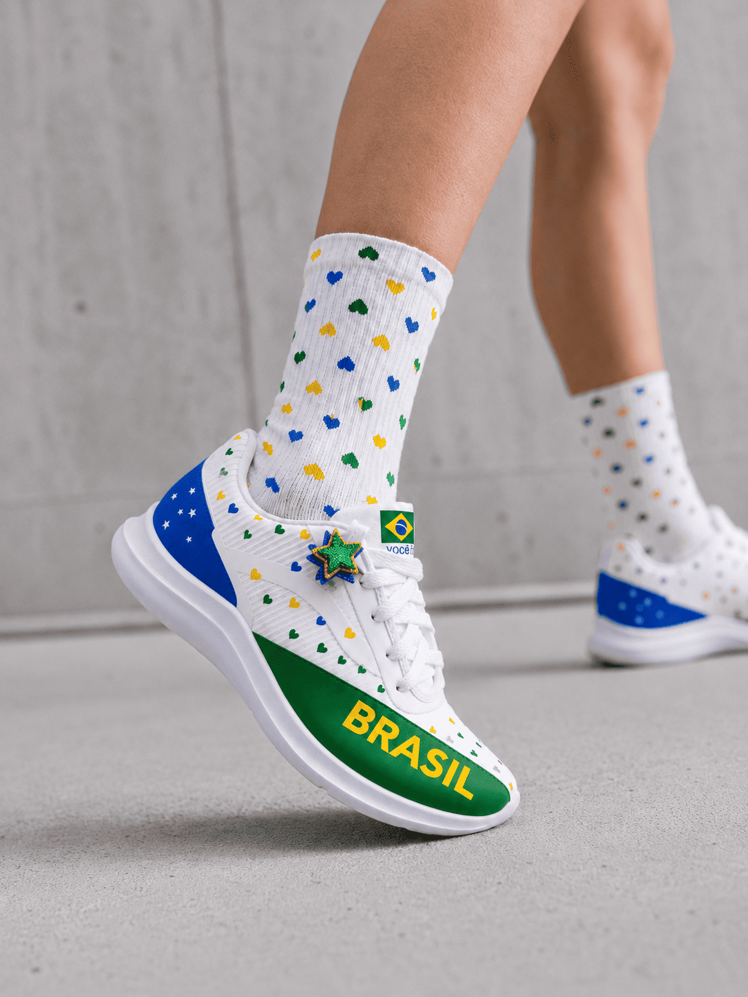 Tênis Feminino Aura Brasil KOCHZ Stars Design Exclusivo